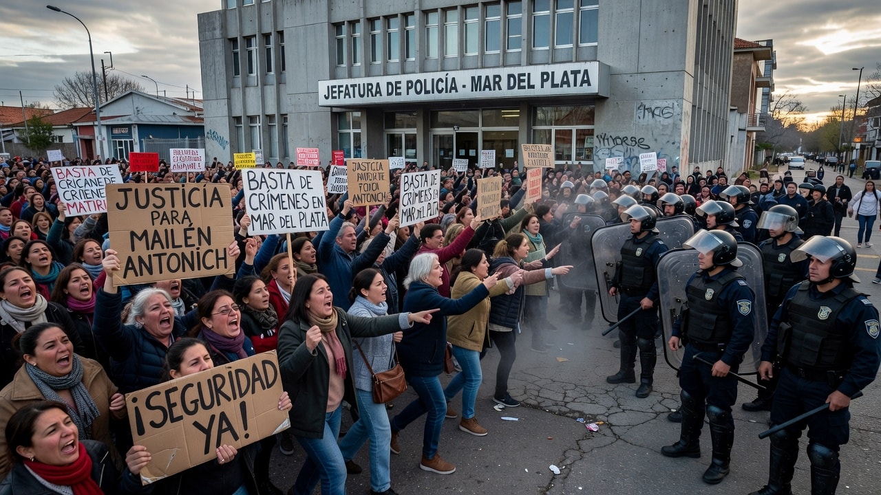 Mar del Plata al límite: tres brutales crímenes desatan marchas e incidentes y la provincia refuerza la seguridad