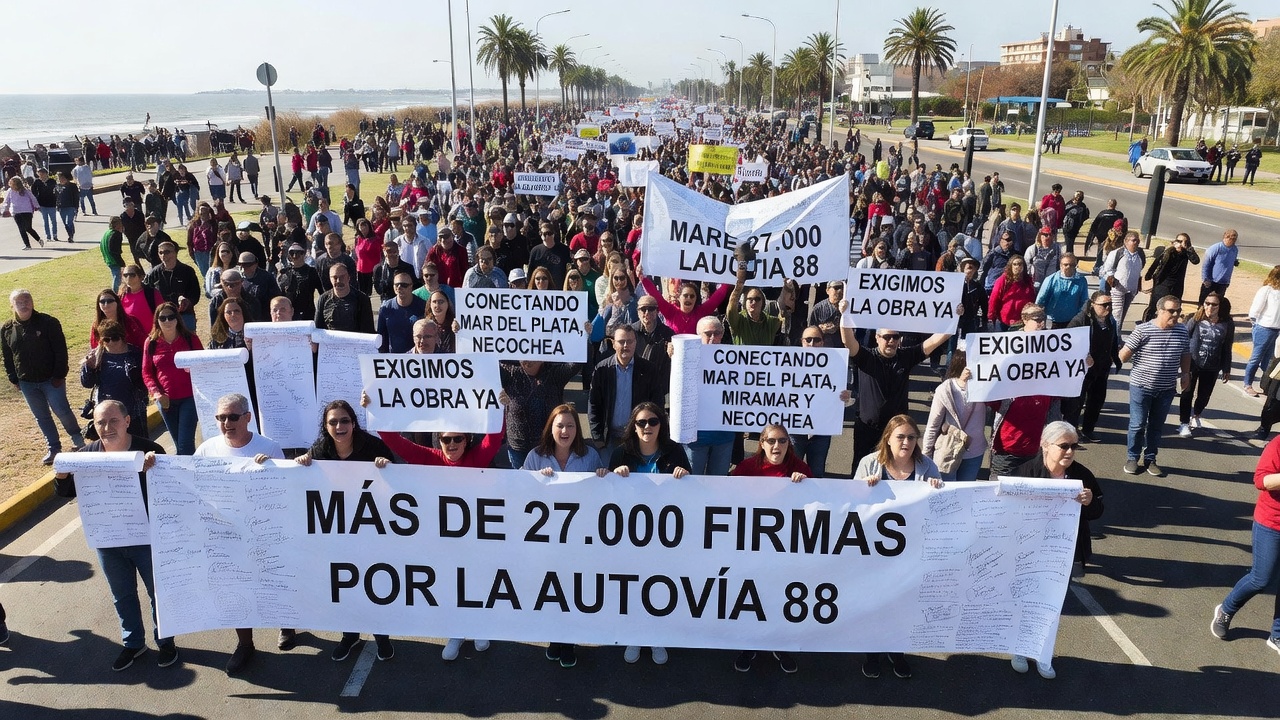 Más de 27.000 personas firmaron para pedir la construcción de la Autovía 88
