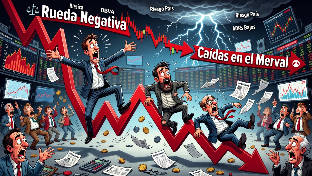 Image for Bancos lideraron las caídas en el Merval en una rueda negativa