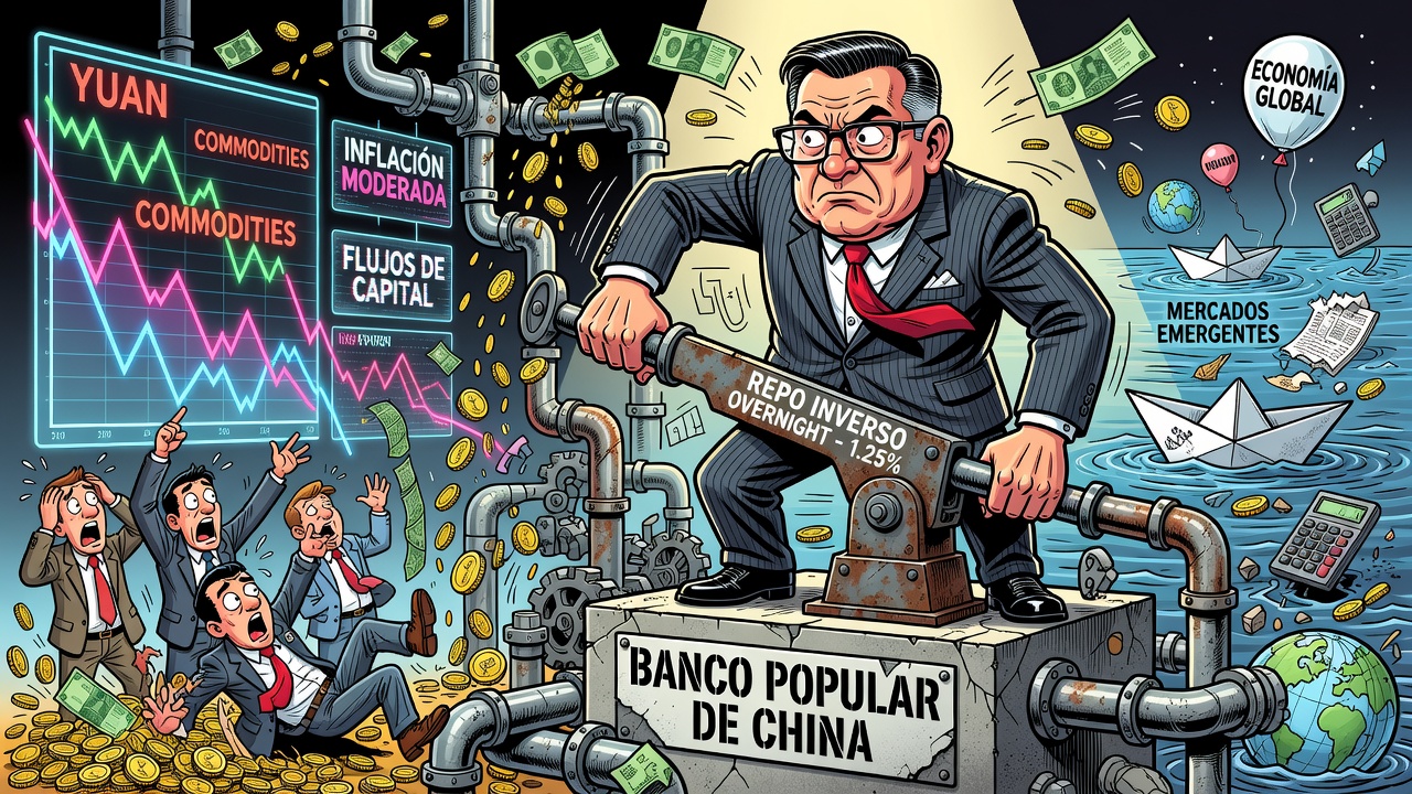 China debuta con repos inversos overnight a tasa de 1,25%