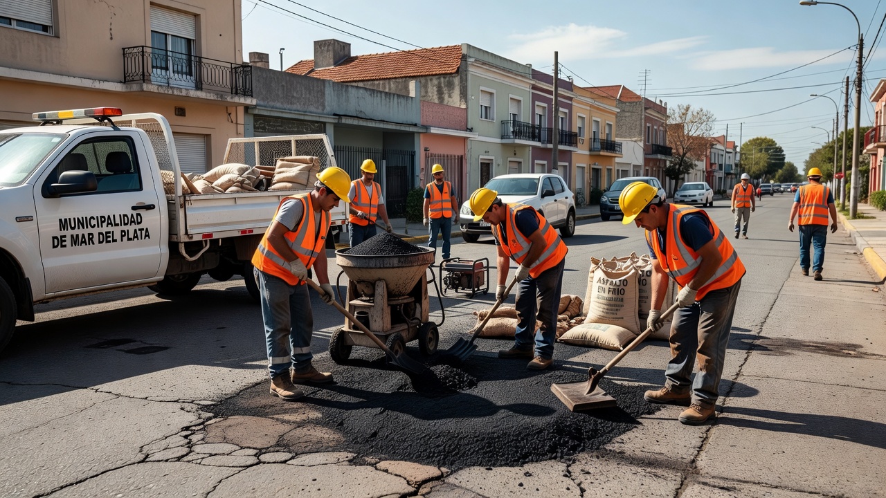 Bacheo exprés: el Municipio comenzará a producir asfalto en frío para reducir costos