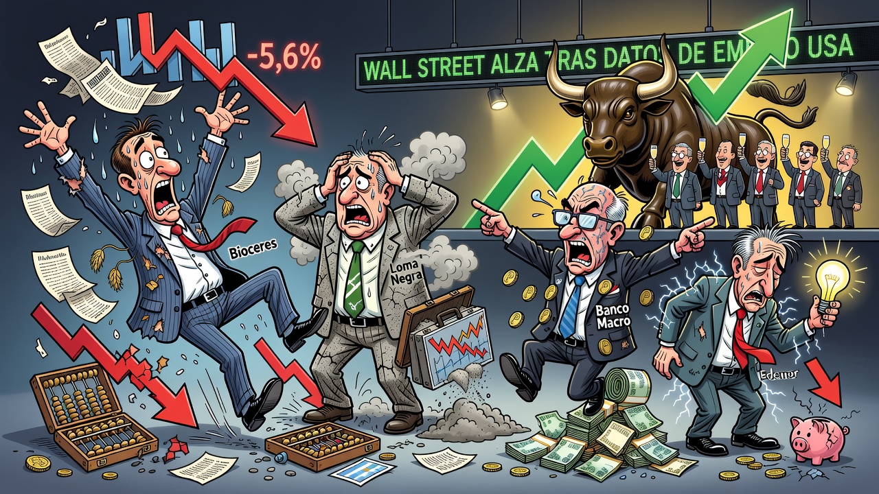 ADR argentinos caen hasta 5,6% en Wall Street pese al alza de los índices