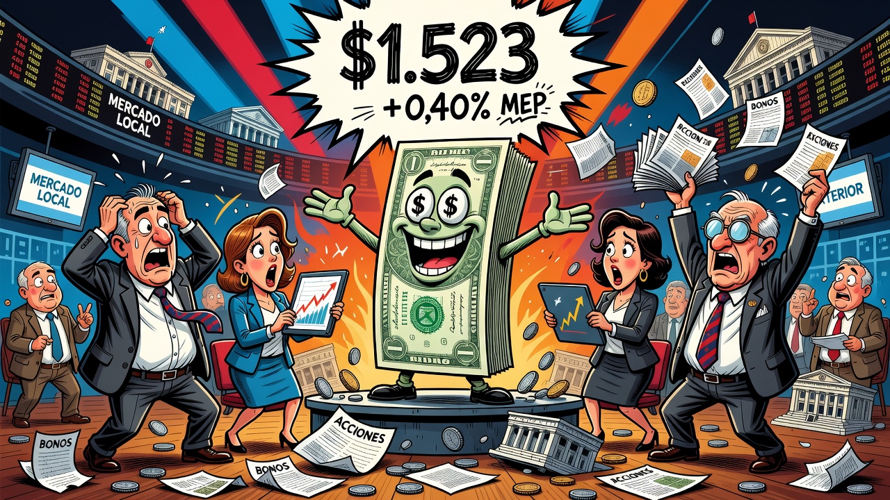 El dólar MEP cotiza en torno a los $1.523