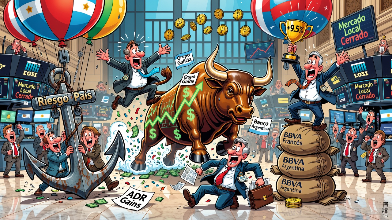 ADRs argentinos suben casi 10% en Wall Street con los bancos a la cabeza
