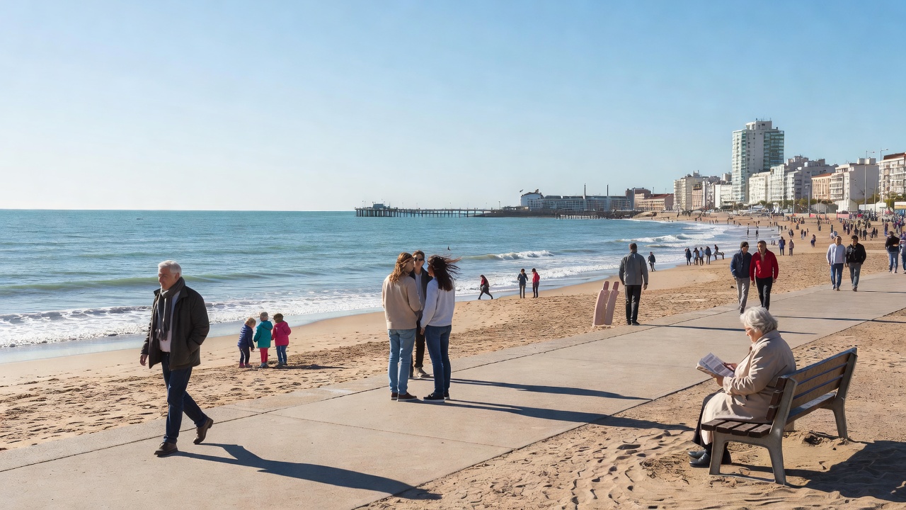 Miércoles soleado y fresco en Mar del Plata