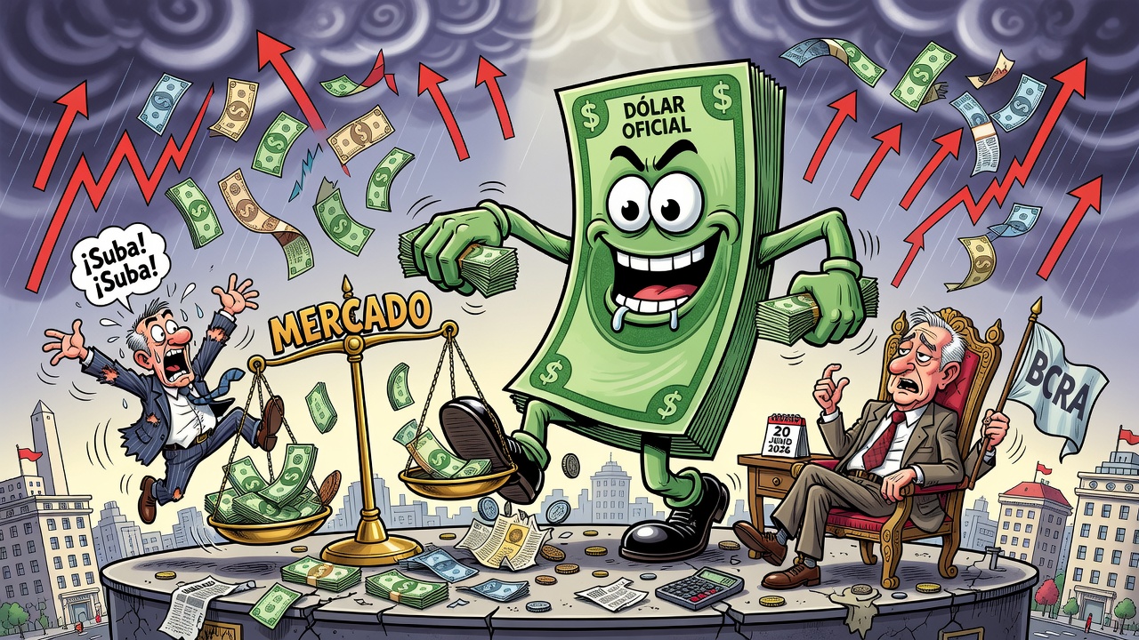 Image for Dólar oficial acumula suba del 3 por ciento en junio según reportes de mercado