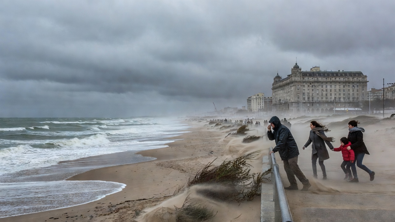 Fuertes ráfagas y sin sol: cómo termina el fin de semana largo en Mar del Plata