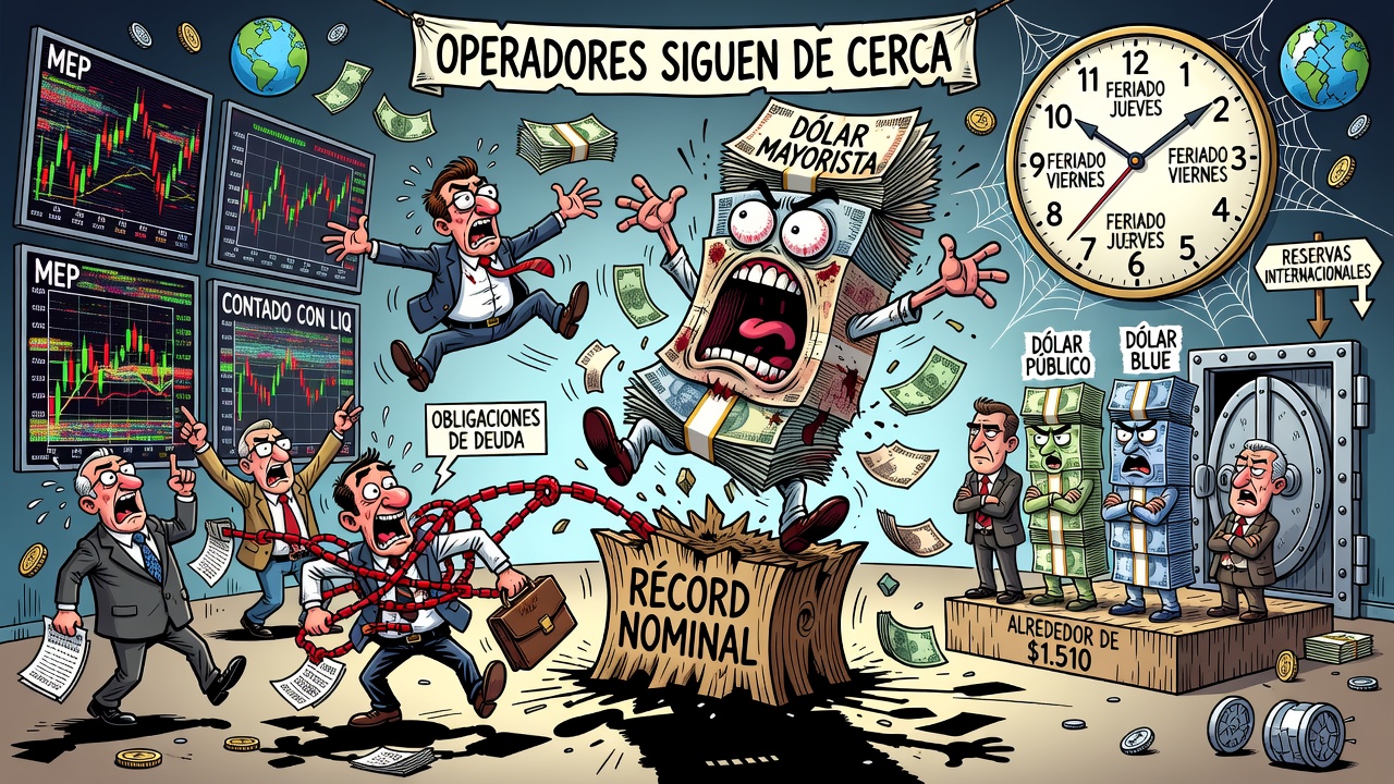 Image for Dólar mayorista cerró a la baja tras tocar máximo nominal mientras se monitorean los dólares financieros