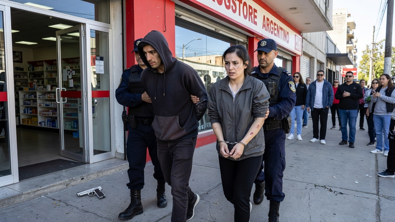 Robo al Drugstore Argentino: dos aprehendidos tras una persecución y el secuestro de un arma de fuego