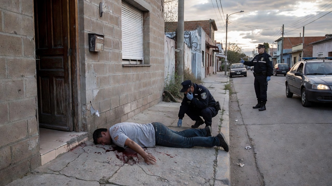 Estaba en la puerta de su casa y lo mataron de un balazo en la espalda