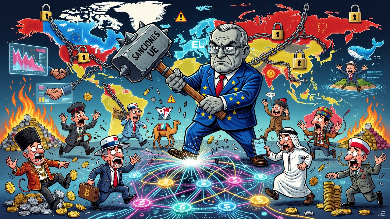 Image for UE aprueba sanciones a 14 plataformas crypto vinculadas a evasión rusa