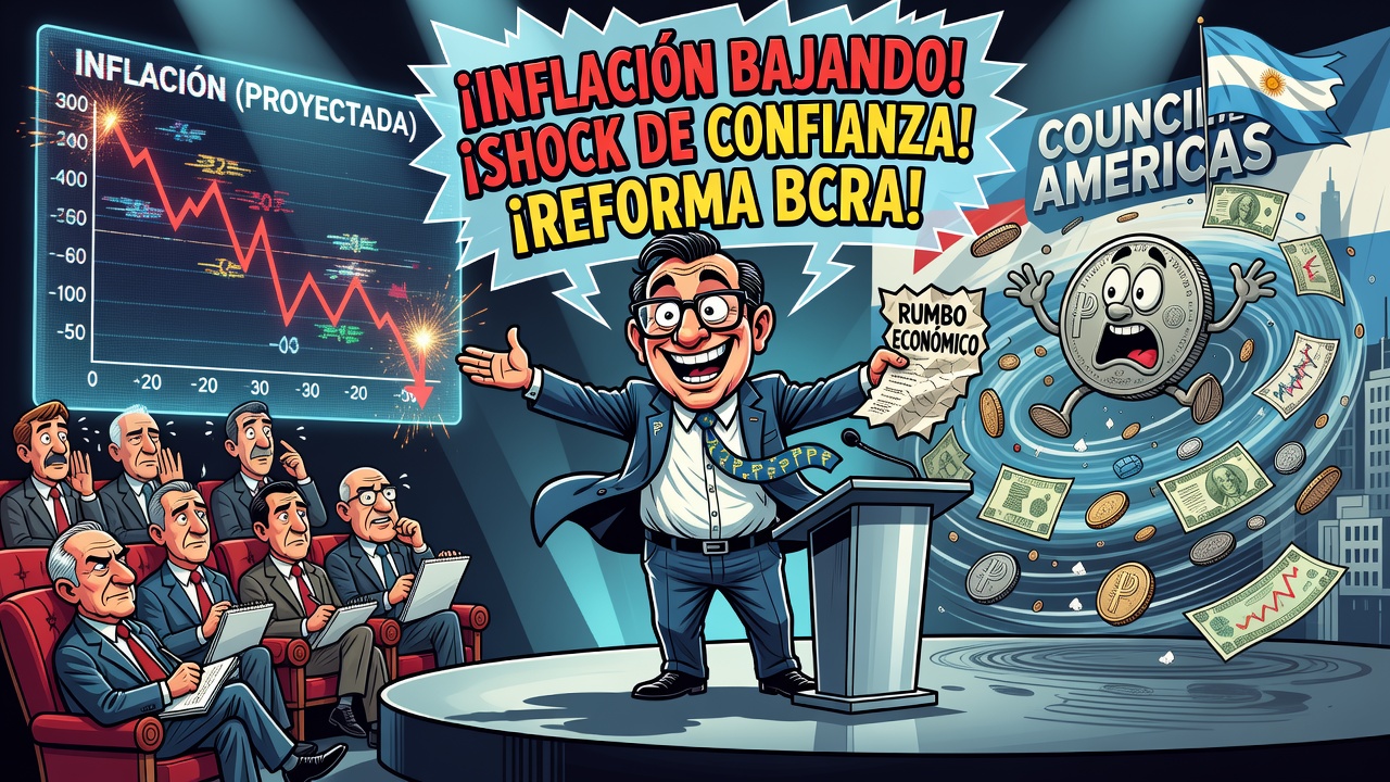 Viceministro Daza afirmó que la inflación seguirá bajando y que la reforma del BCRA generará un shock de confianza