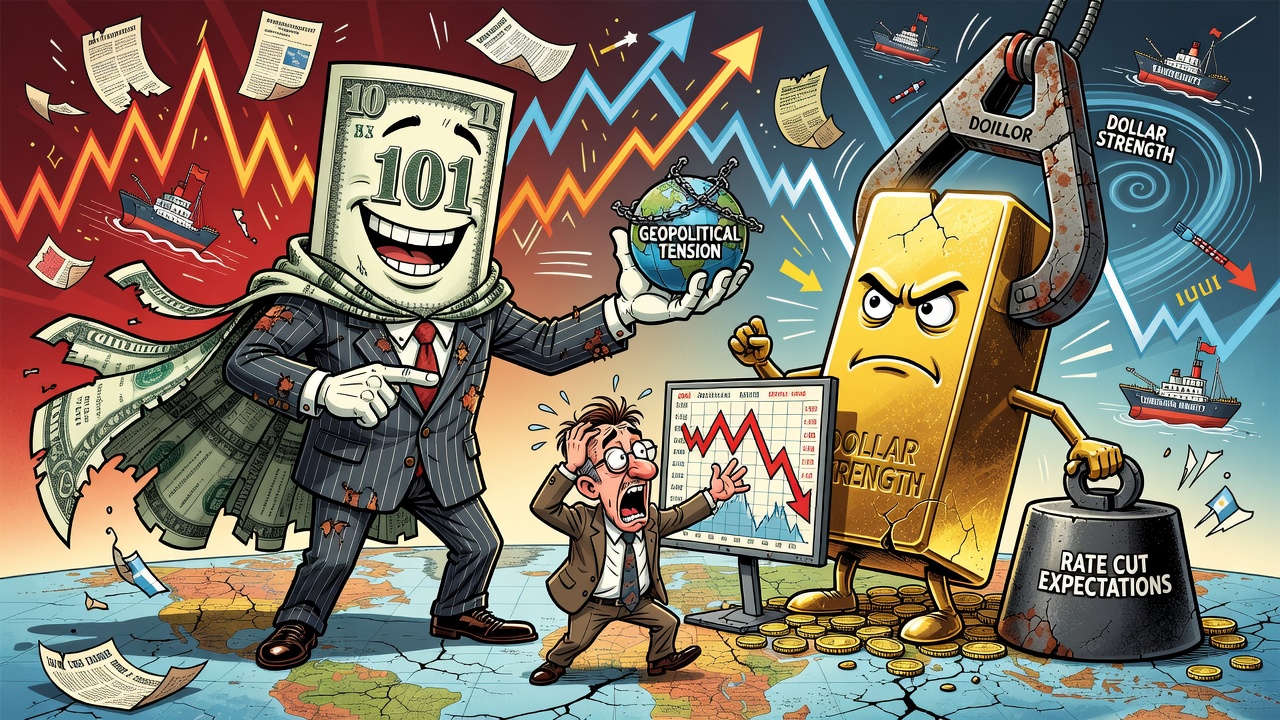 Image for Dólar global supera 101 y oro se mantiene cerca de los 4.000 dólares