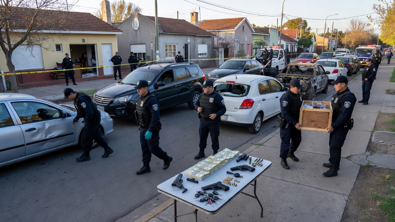 Megaoperativo: desbaratan una red de robo de autos y entraderas tras una decena de allanamientos