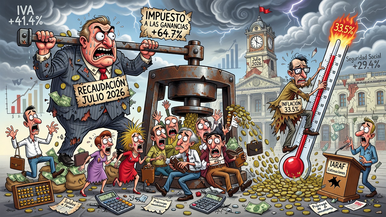La recaudación tributaria aumentó en julio más que la inflación por los cobros diferidos de Ganancias