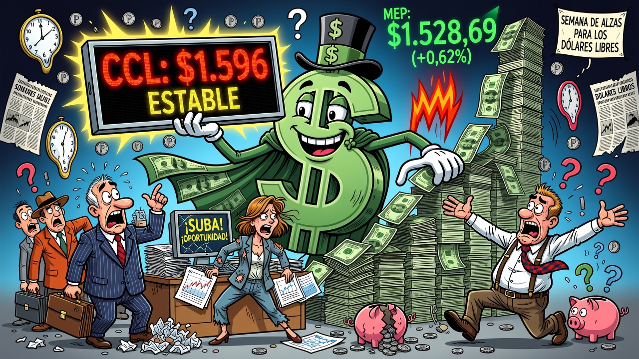 Image for Dólar CCL cotiza estable en torno a los $1.596 y MEP por encima de $1.528
