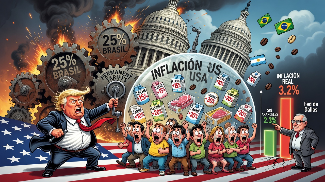 Aranceles de Trump, incluida tasa del 25% a Brasil, elevan inflación en EE.UU.