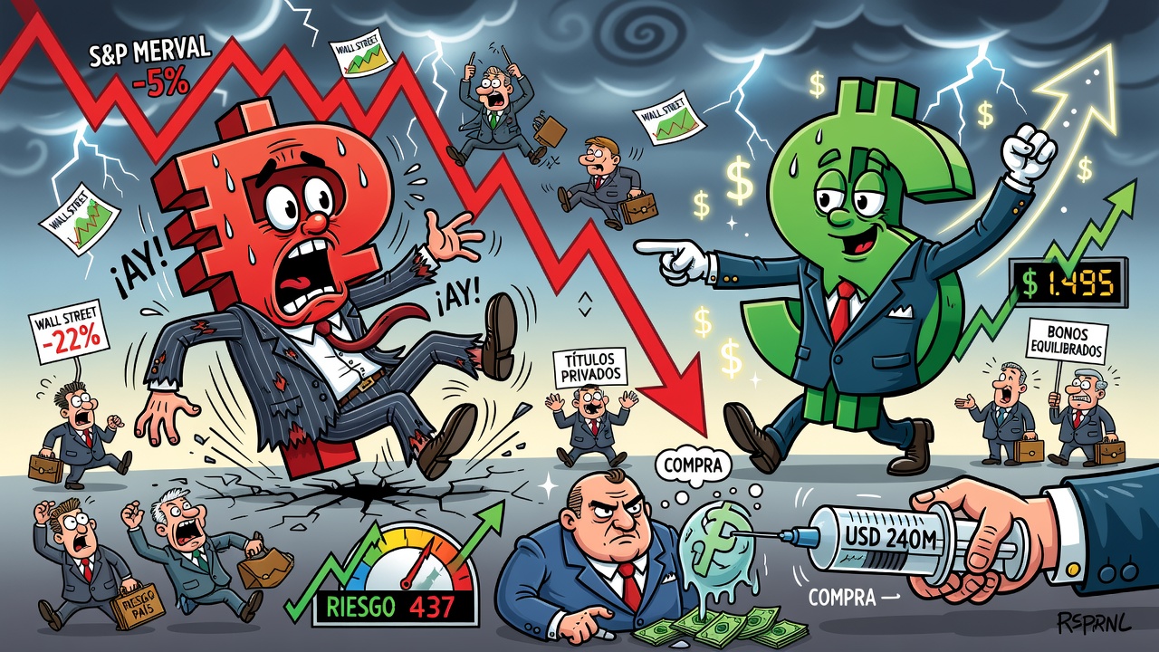Semana financiera: las acciones argentinas se desplomaron y el dólar ratificó la senda alcista