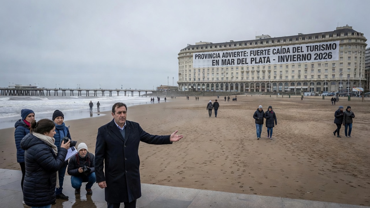 "Es una mala temporada de invierno": Provincia advirtió por la fuerte caída del turismo en Mar del Plata