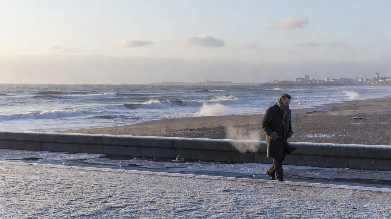 Clima en Mar del Plata: marcado descenso térmico y heladas