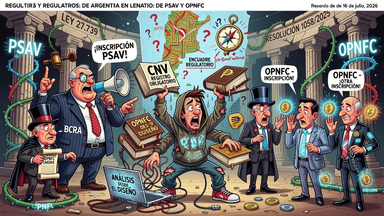 Análisis regulatorio del crypto lending en Argentina bajo PSAV y OPNFC
