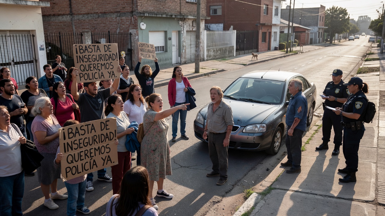 Image for Pánico en Zacagnini por “la banda del auto gris”: otra víctima y vecinos en la calle para pedir seguridad