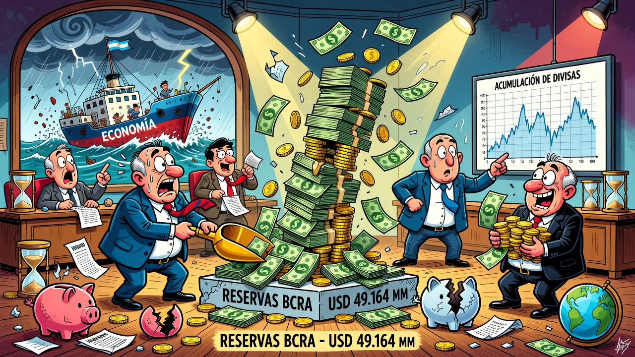 Reservas internacionales del BCRA totalizaron USD 49.164 millones