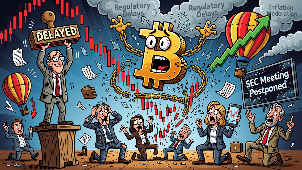 Bitcoin cae por debajo de los 63.000 dólares ante retrasos regulatorios de la SEC