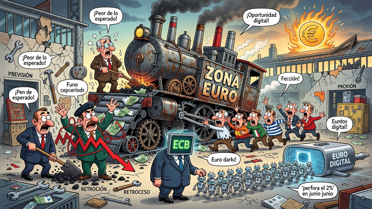 La producción industrial de la zona euro cayó 0,2% en mayo, peor que lo esperado