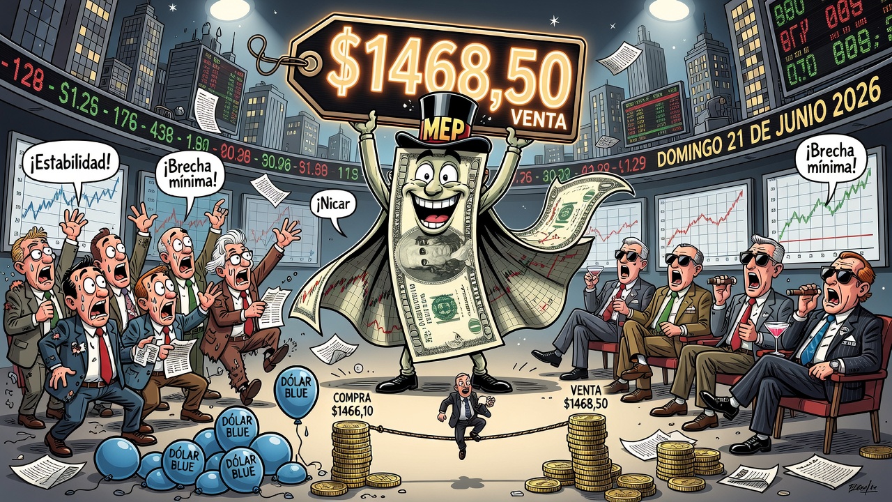 Image for Dólar MEP cotiza a $1468,50 este domingo 21 de junio