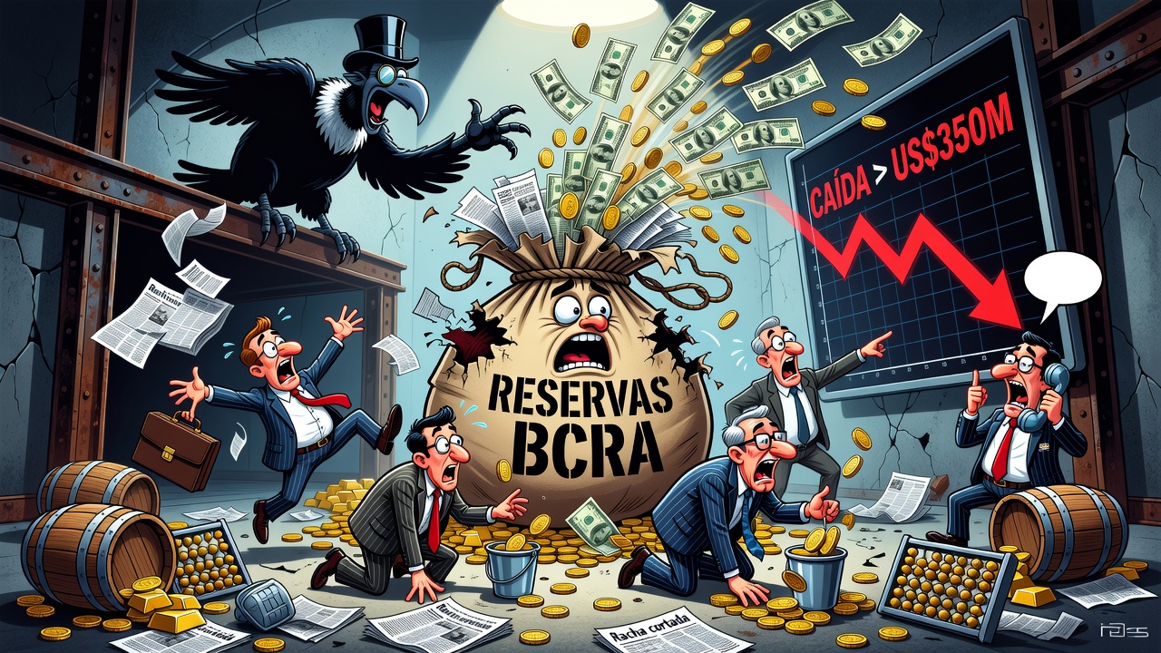 Image for Las reservas del BCRA cayeron más de US$350 millones y cortaron una racha de cuatro subas al hilo