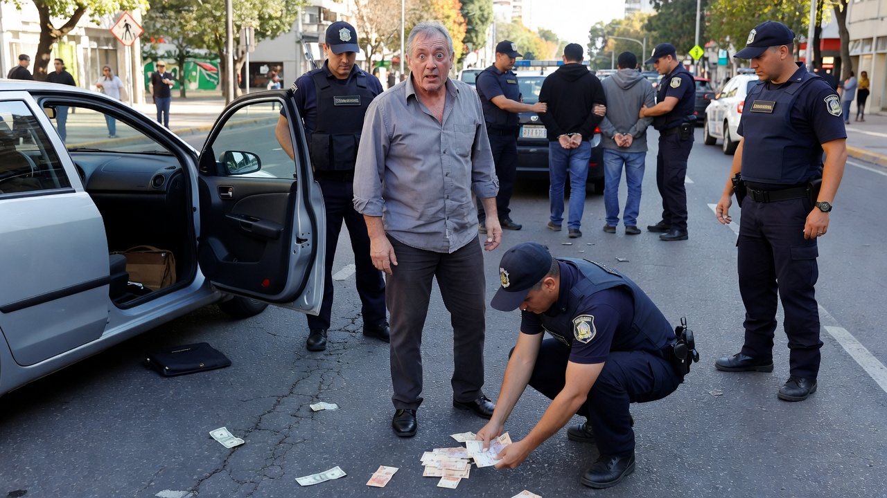 Image for Violenta salidera en avenida Libertad: hombre asaltado llevaba 800 mil pesos y 9500 dólares