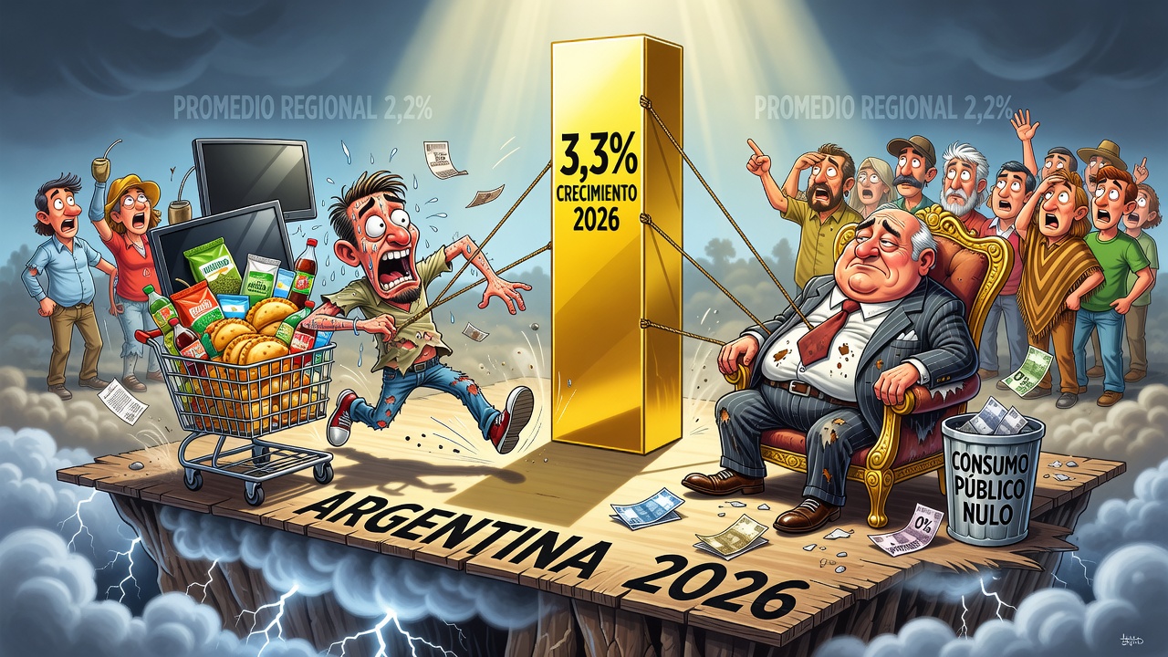 Image for CEPAL proyecta 3,3% de crecimiento para la economía argentina en 2026