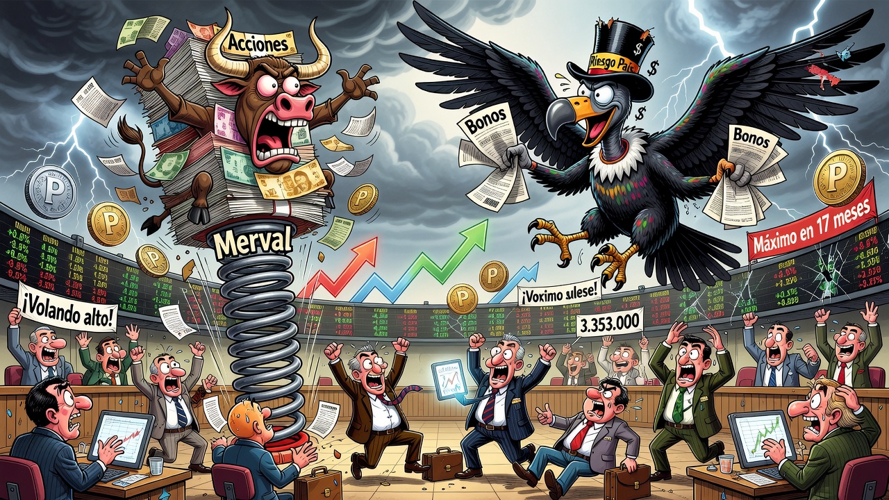 Acciones y bonos volaron en la semana: Merval tocó máximo de 17 meses