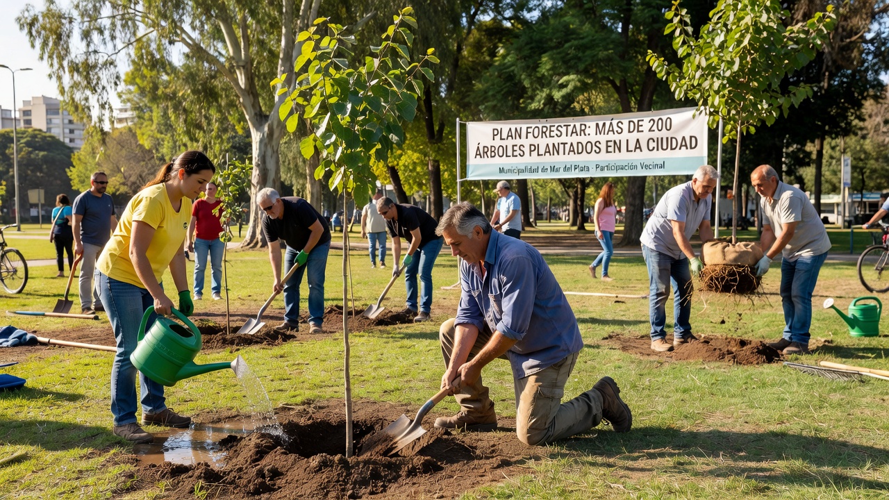 El Plan Forestar ya sumó más de 200 árboles en distintos espacios de la ciudad