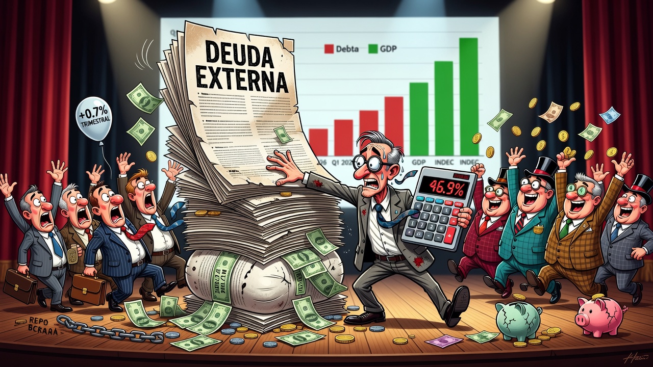 Image for La deuda externa cayó al 46,9% del PBI en el primer trimestre según el INDEC