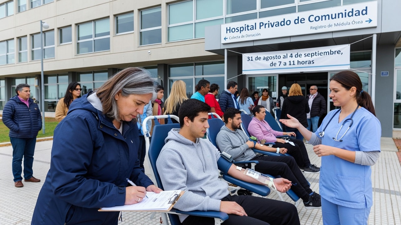 Nueva colecta de donación de sangre y registro de médula ósea en Mar del Plata