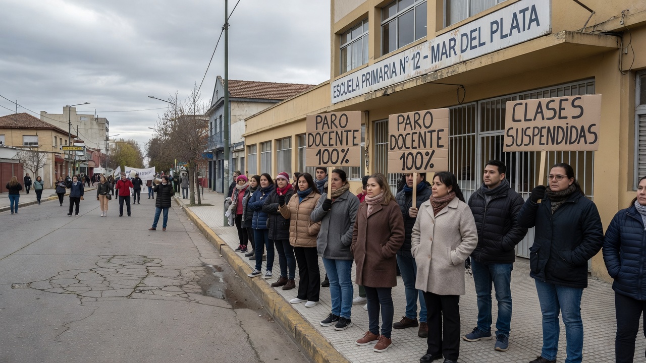 Image for Alto acatamiento al paro docente: en Mar del Plata aseguran que la adhesión ronda el 100%