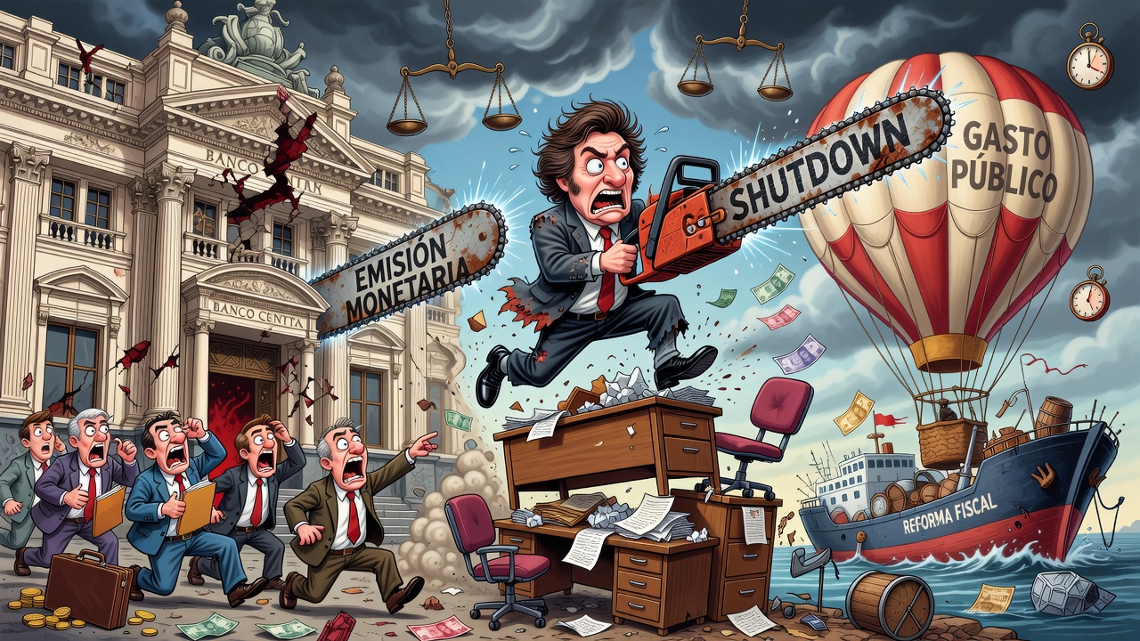 Image for Milei propone mecanismo de shutdown para limitar el gasto público
