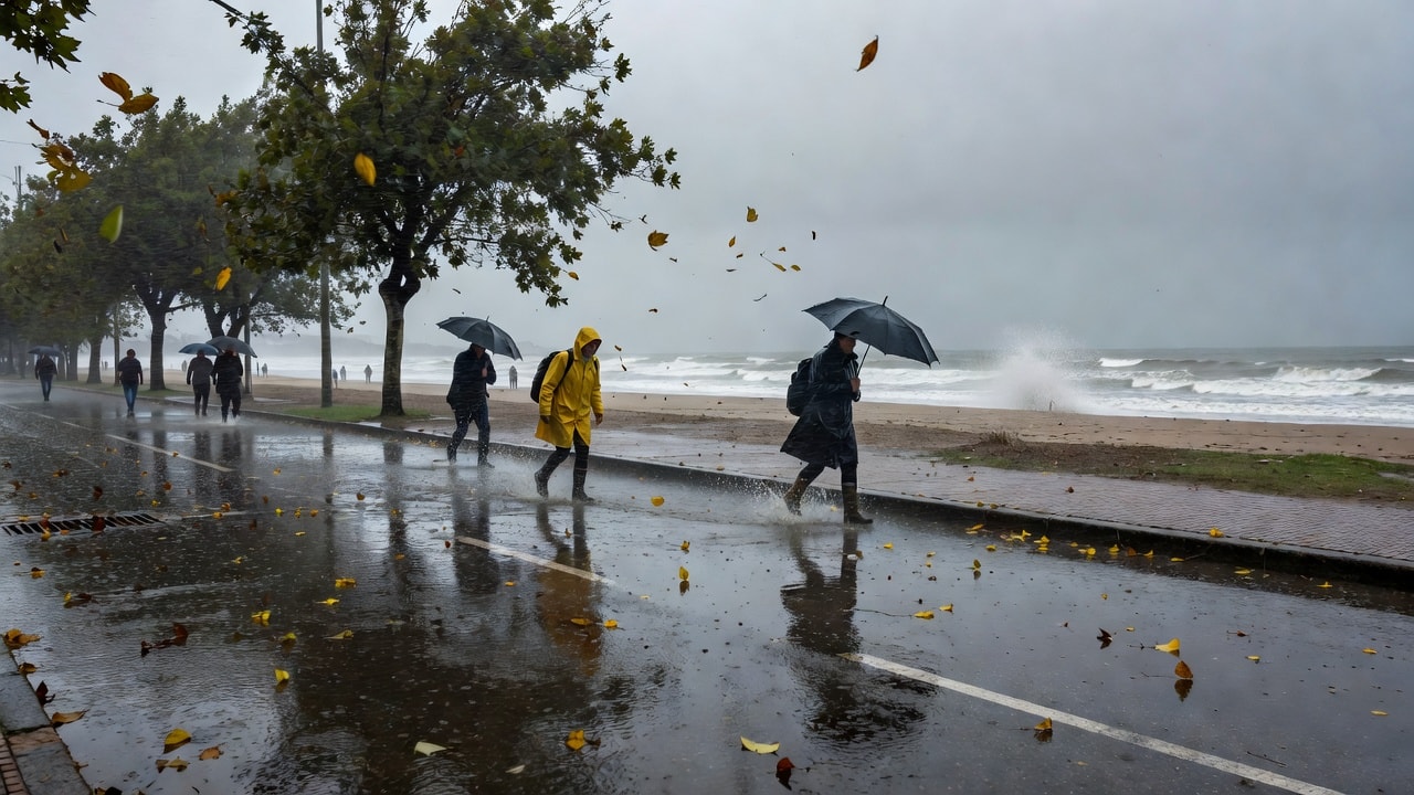 Alerta amarilla del SMN por lluvias intensas en Mar del Plata