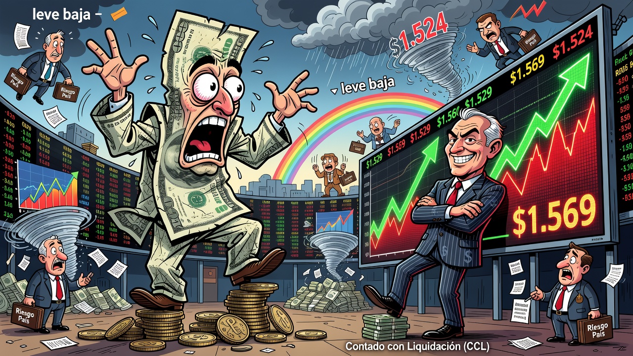 Dólar MEP opera en torno a los $1.524 y CCL cerca de $1.569
