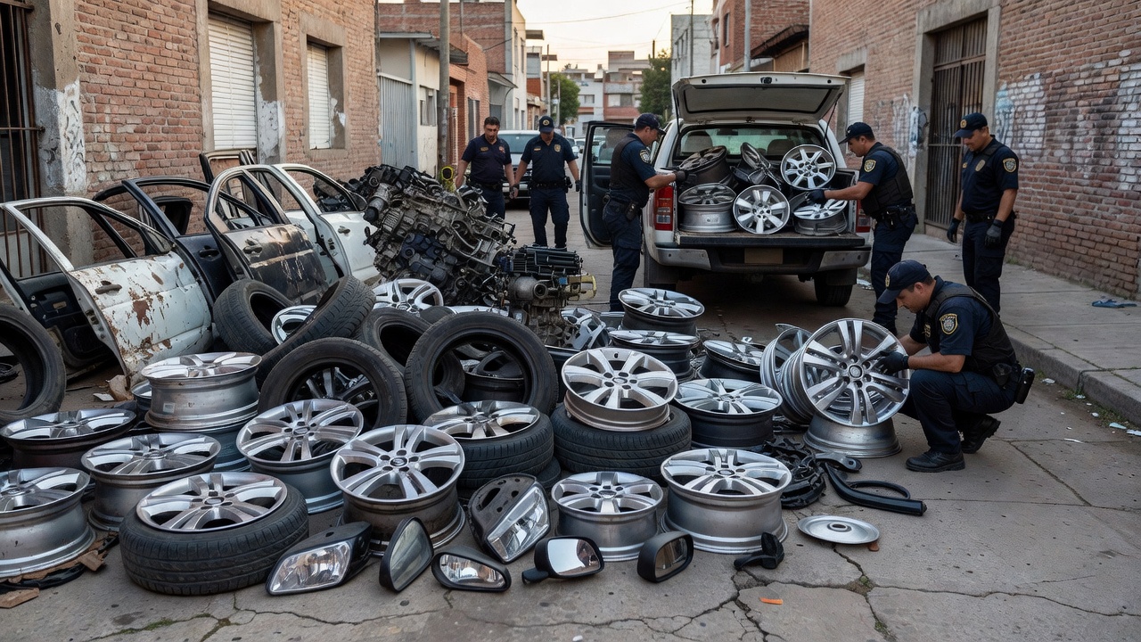 Robo de autos: secuestran más de mil autopartes en otros dos operativos