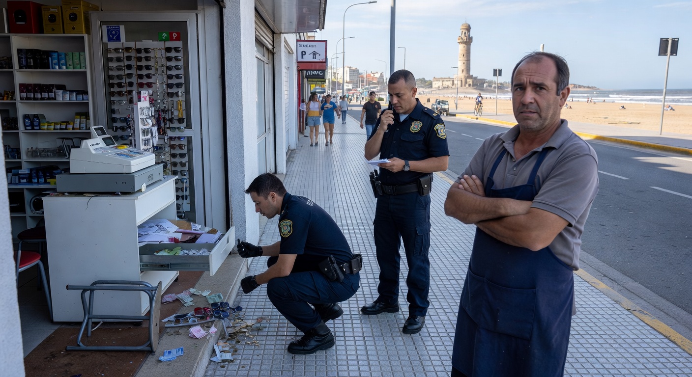 Video impactante: así vaciaron la caja de un local en Güemes en segundos