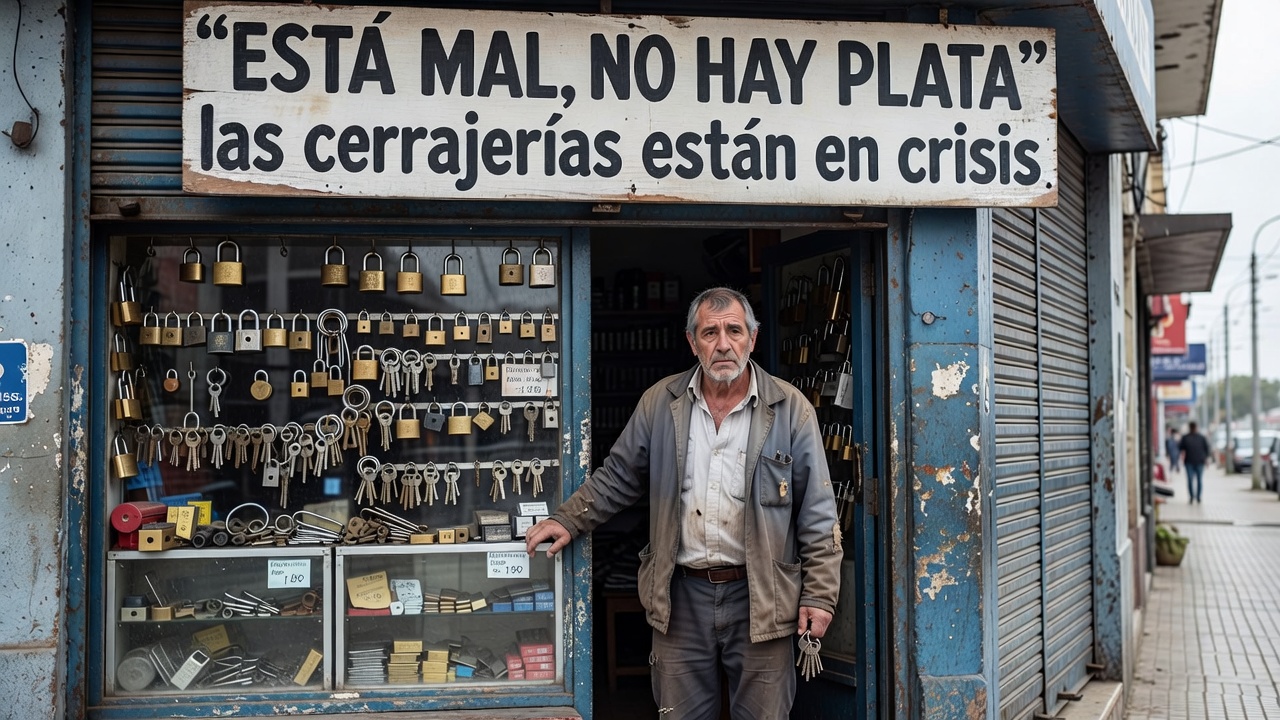 Caída del consumo: "Está mal, no hay plata": las cerrajerías están en crisis