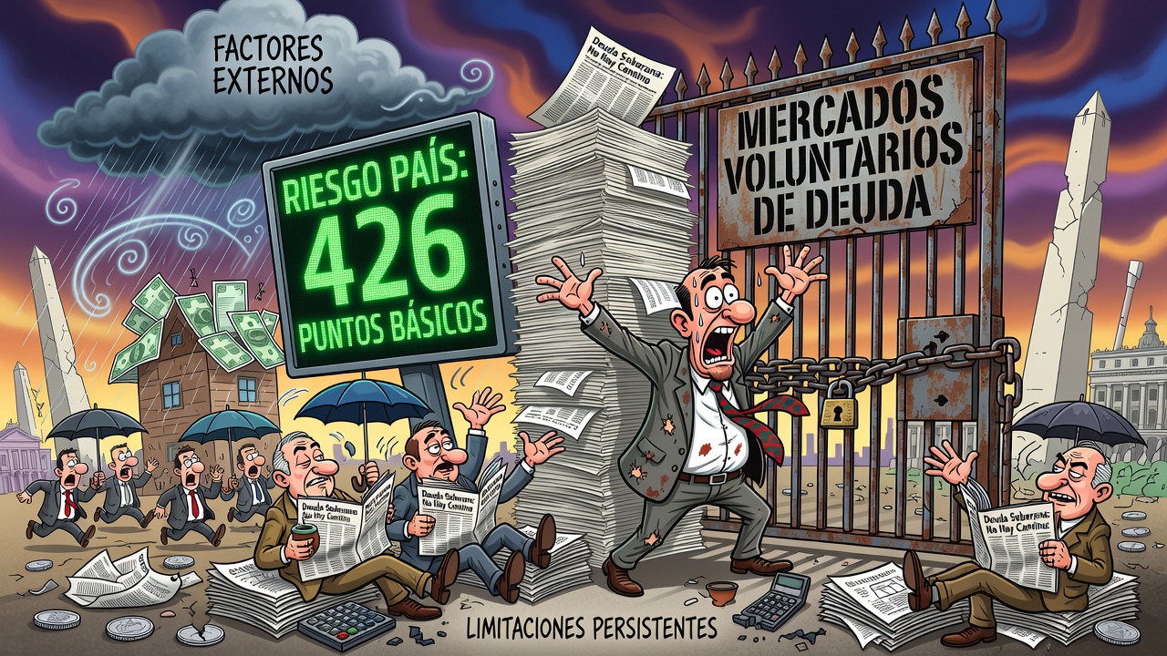Image for Por qué la baja del riesgo país no alcanza para que Argentina vuelva a los mercados: la explicación del Gobierno