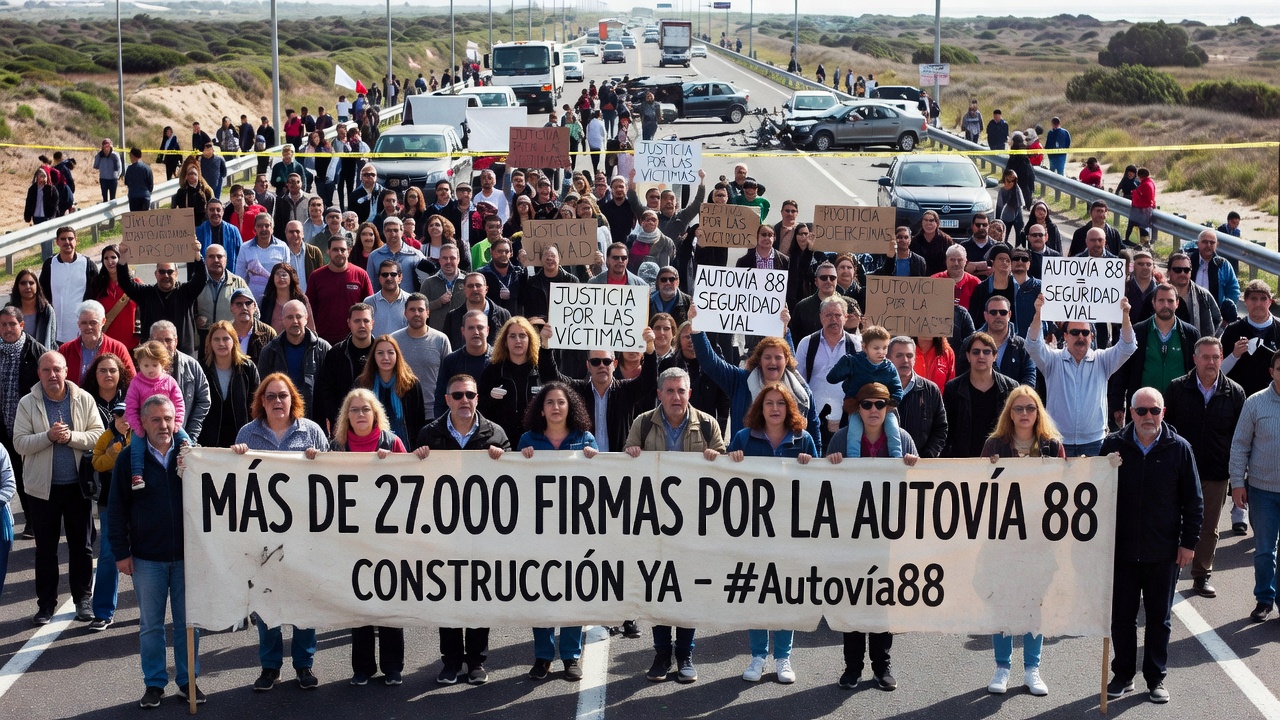 Más de 27.000 personas firmaron para pedir la construcción de la Autovía 88