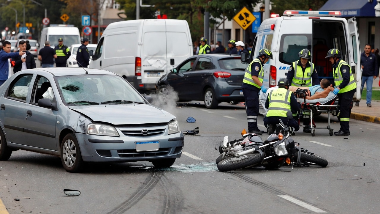 Dos siniestros viales dejaron tres personas heridas en Mar del Plata