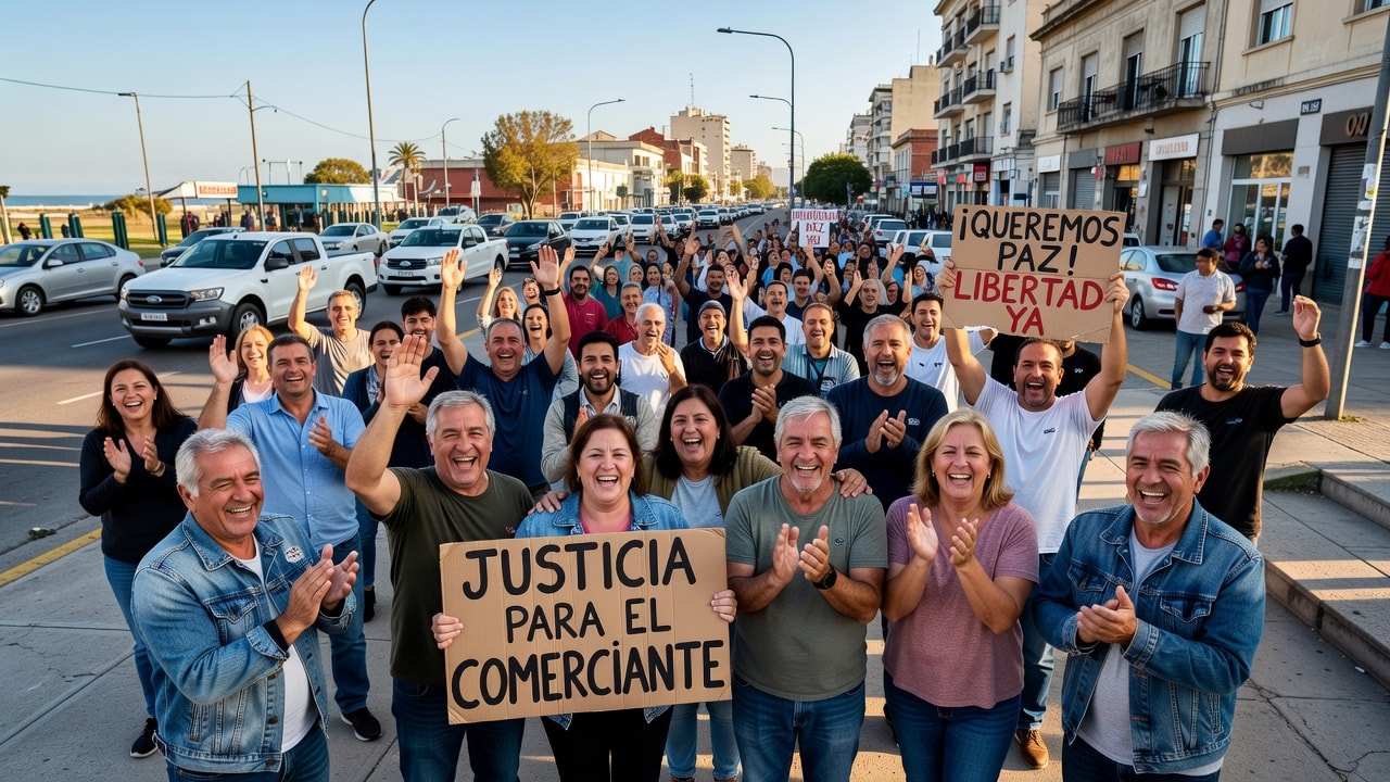 Una multitud celebró en Mar del Plata el arresto domiciliario de comerciante que mató a un menor