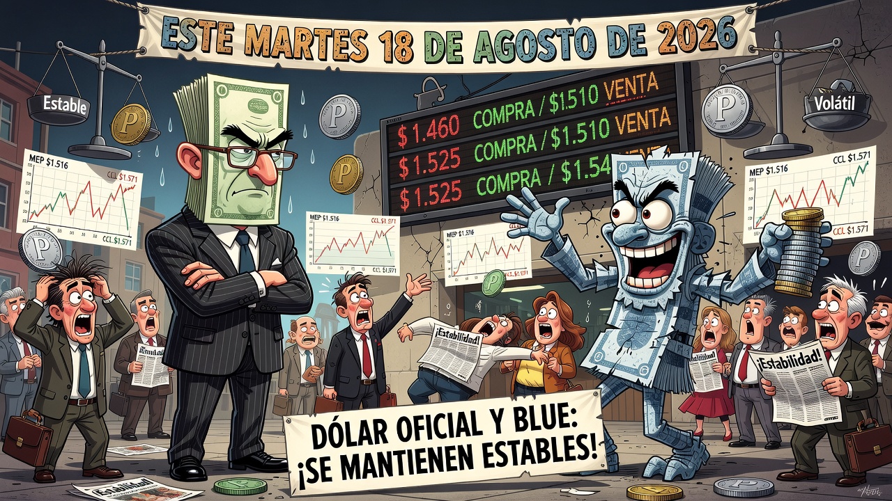 Dólar oficial y blue se mantienen estables este martes 18 de agosto