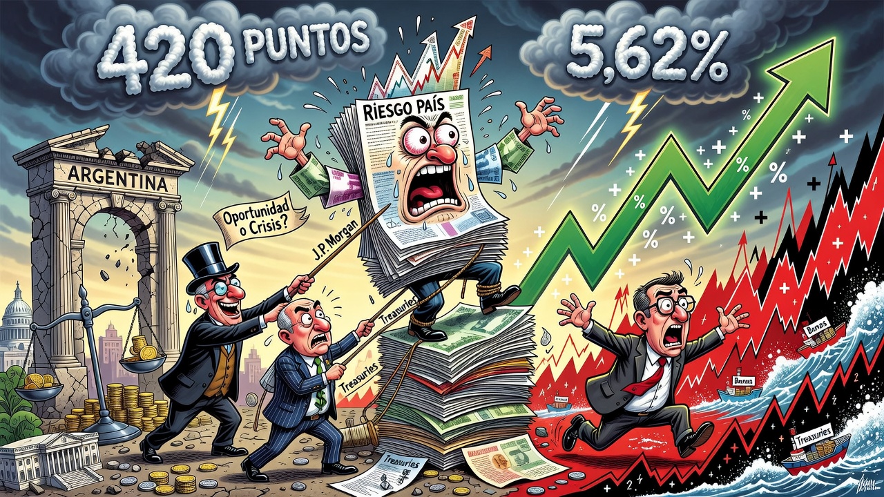 Riesgo país se ubica en 420 puntos con variación de 5,62% en cinco días